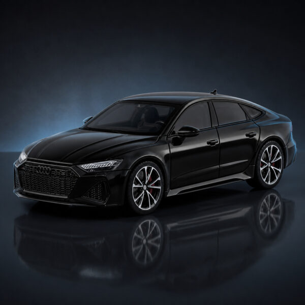 Audi RS 7 Sportback 1:24 Scale Model Car – Grey & Black