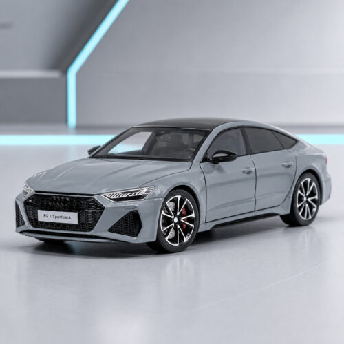 Audi RS 7 Sportback 1:24 Scale Model Car – Grey & Black