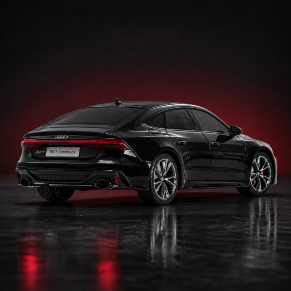 Audi RS 7 Sportback 1:24 Scale Model Car – Grey & Black