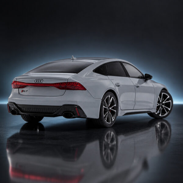 Audi RS 7 Sportback 1:24 Scale Model Car – Grey & Black