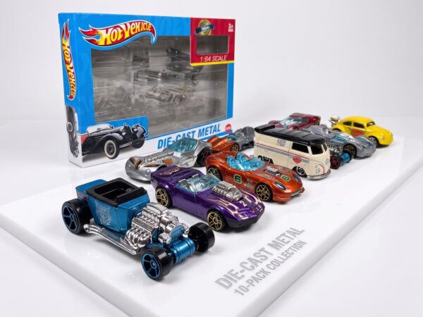 05-hot-vehicle-gift-set-display Hot Vehicle 10-Piece Die-Cast Metal Car Set – 1:64 Scale, Ages 3+