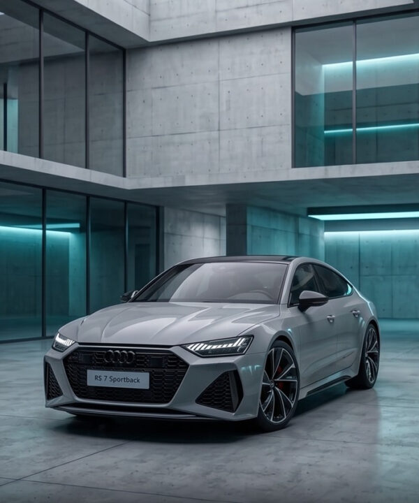 Audi RS 7 Sportback 1:24 Scale Model Car – Grey & Black