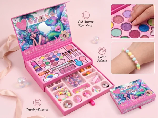 Gemini_Generated_Image_j4lhglj4lhglj4lh-optimized Magical Mermaid Makeup & Accessory Gift Set – Pink