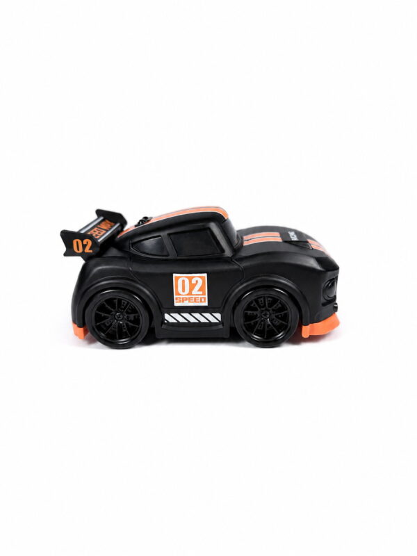 Mini Induction RC Racing Car – Remote Control, Follow & Escape Modes (Black & Orange)