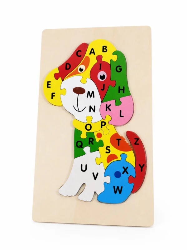 dog-abc-puzzle Wooden ABC Animal Puzzle – Colorful Alphabet Learning Board