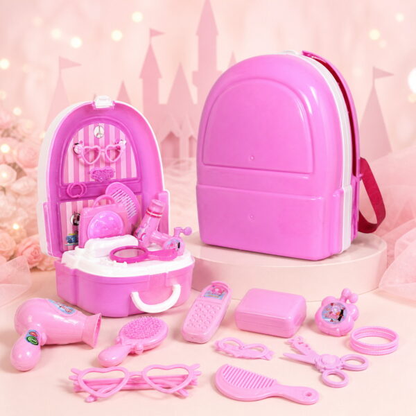 dresser-backpack-marketing-02 Portable Princess Beauty Dresser Backpack Playset for Kids