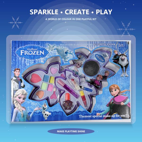 frozen-makeup-square-web Frozen-Themed Kids’ Butterfly Makeup Kit with Mirror – Ages 3+