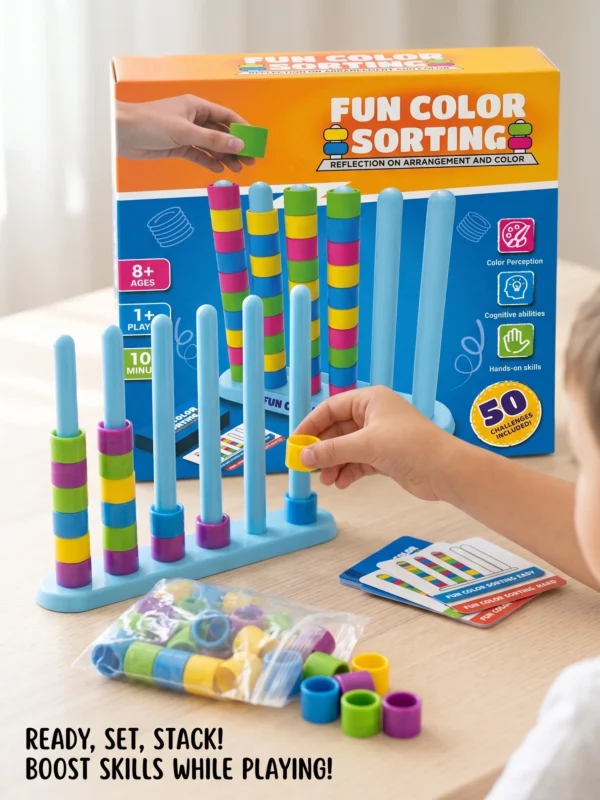 fun-color-sorting-lifestyle-closeup Fun Color Sorting Challenge Game – Stack, Match & Think Fast