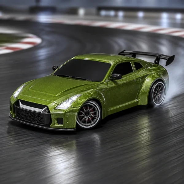 4WD 2.4GHz Rechargeable RC Drift Racing Car with LED Lights