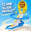 Happy Duck Stair-Climbing Slide Track Toy