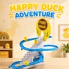 Happy Duck Stair-Climbing Slide Track Toy