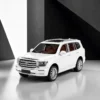land-cruiser-model-white-marketing-monochrome 1:24 Scale Toyota Land Cruiser Model Car with Lights & Sounds – Black or White