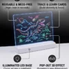 Magic 3D Drawing Board for Kids – LED Light-Up Reusable Art Kit