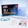 Magic 3D Drawing Board for Kids – LED Light-Up Reusable Art Kit