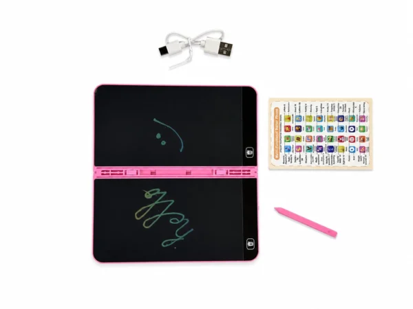 magic-foldable-phone-open-optimized Magic Foldable Phone 2-in-1 LCD Writing & Sound Activity Toy – Pink (3+ Years)