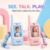 marketing-01-hero Kids Video Walkie-Talkie Set with 2.4-Inch Color Screens – Blue & Pink