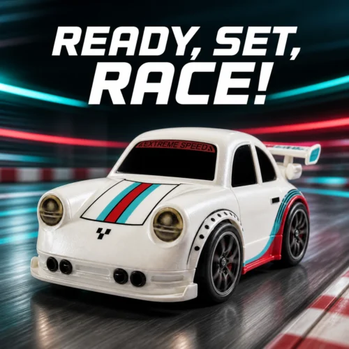 Mini Induction RC Racing Car – White