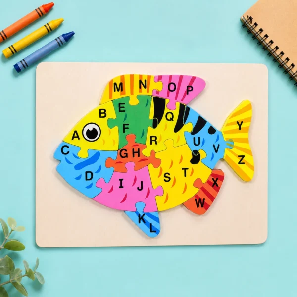 marketing-02-fish-flatlay Wooden ABC Animal Puzzle – Colorful Alphabet Learning Board