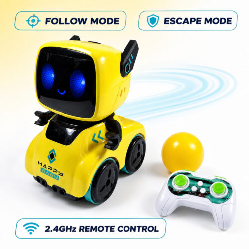 2.4GHz Remote & Induction Controlled Cute Robot Car – Follow & Escape Modes