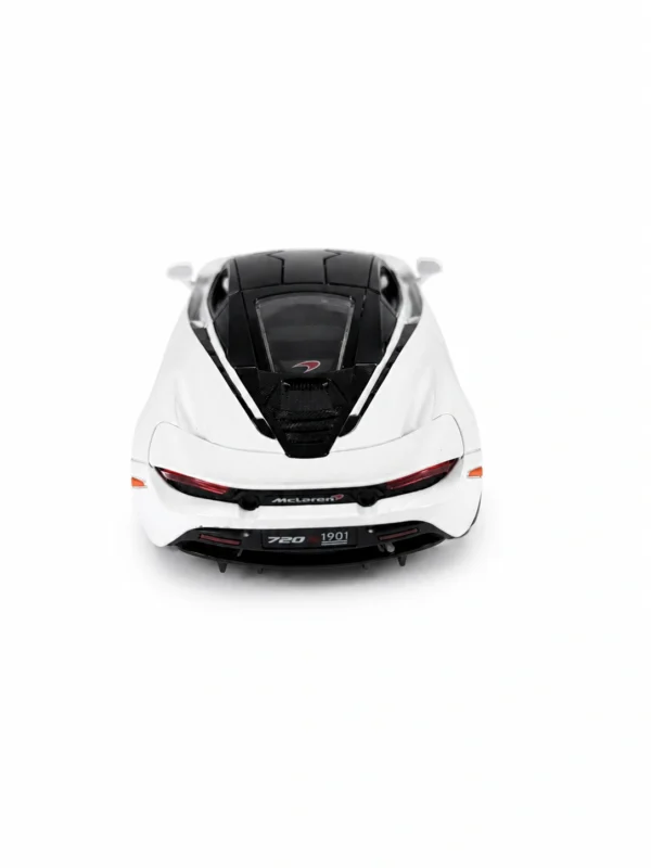 McLaren 720S 1:24 Scale Model Car – Black & White