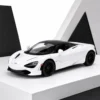 McLaren 720S 1:24 Scale Model Car – Black & White