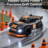 Mini Induction RC Racing Car – Remote Control, Follow & Escape Modes (Black & Orange)