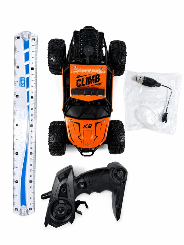 Overlord X9 Max 2WD RC Rock Crawler – Orange / Black