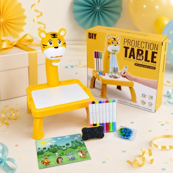 Kids' Tiger Projection Drawing Table