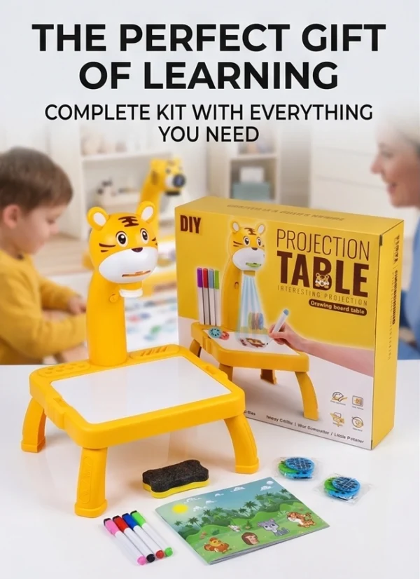 Kids' Tiger Projection Drawing Table