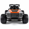 TASTIEN RC Truck - Front View with LED Lights Front view of the TASTIEN RC truck showing the chrome grille and four-LED light bar switched on