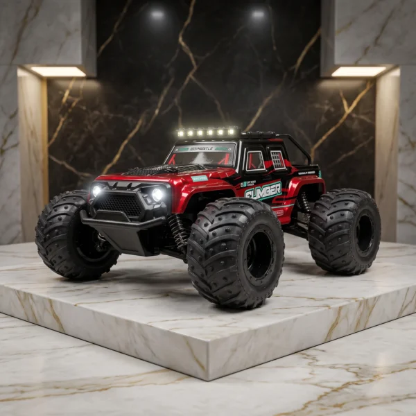 Studio image: Red 1:18 Wild Drive RC Monster Climber Truck