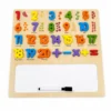 Wooden Numbers 1–20 Puzzle & Reusable Writing Board